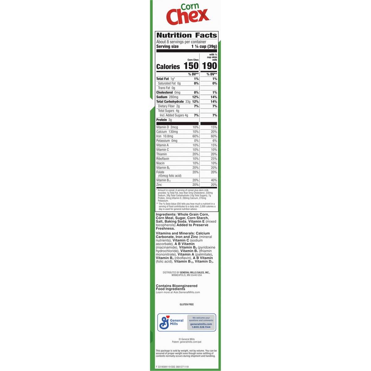 Order Acme - General Mills Chex - Corn Chex Cereal