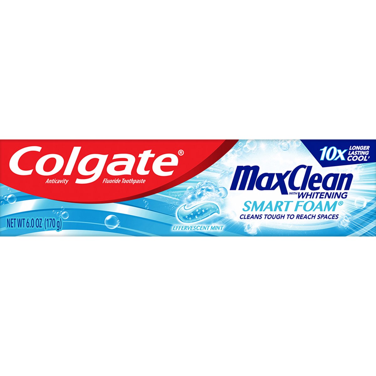 foaming fluoridated toothpaste