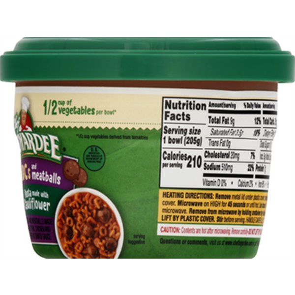 Order Acme Chef Boyardee Microwaveable Abc Pasta Meatballs