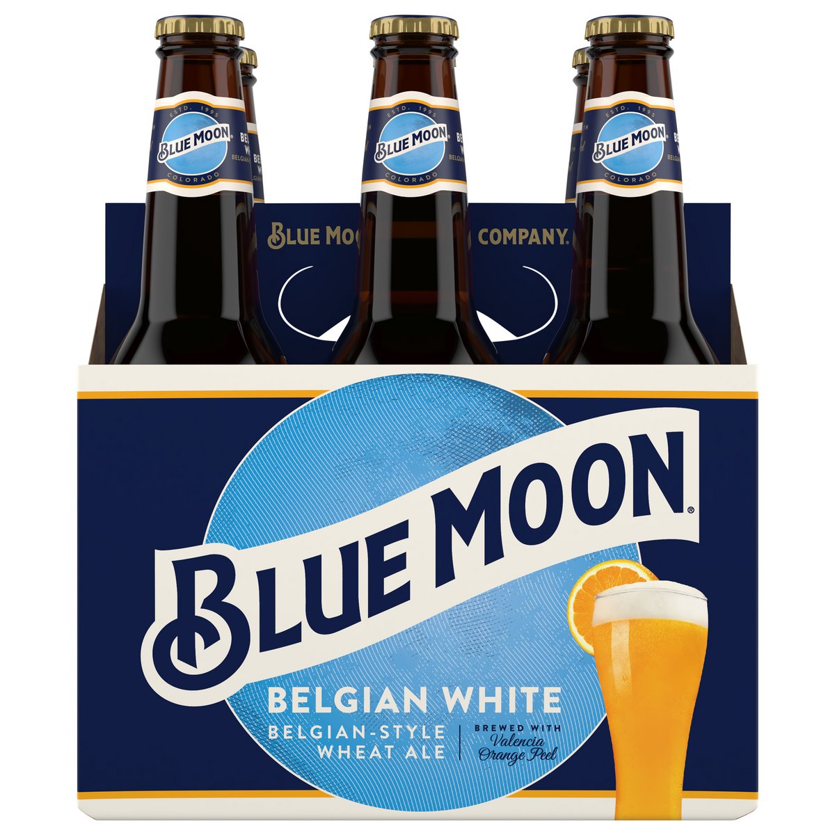 Blue Moon Belgian White Belgian Style Wheat Ale Tin Metal Sign Made in USA 