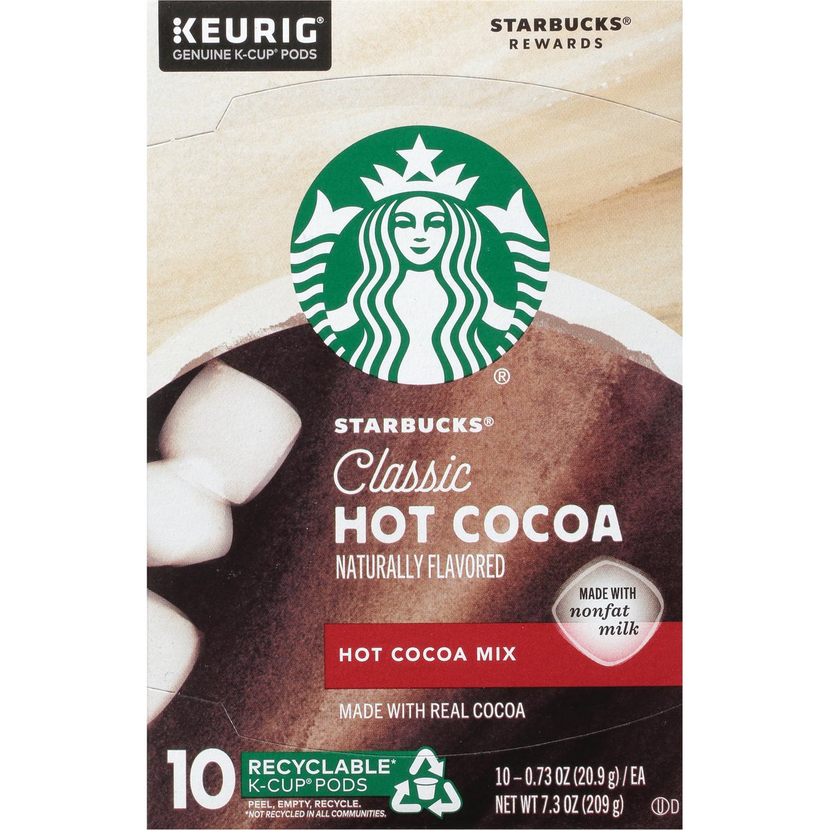 Starbucks Hot Cocoa, Classic, K-Cup Pods
